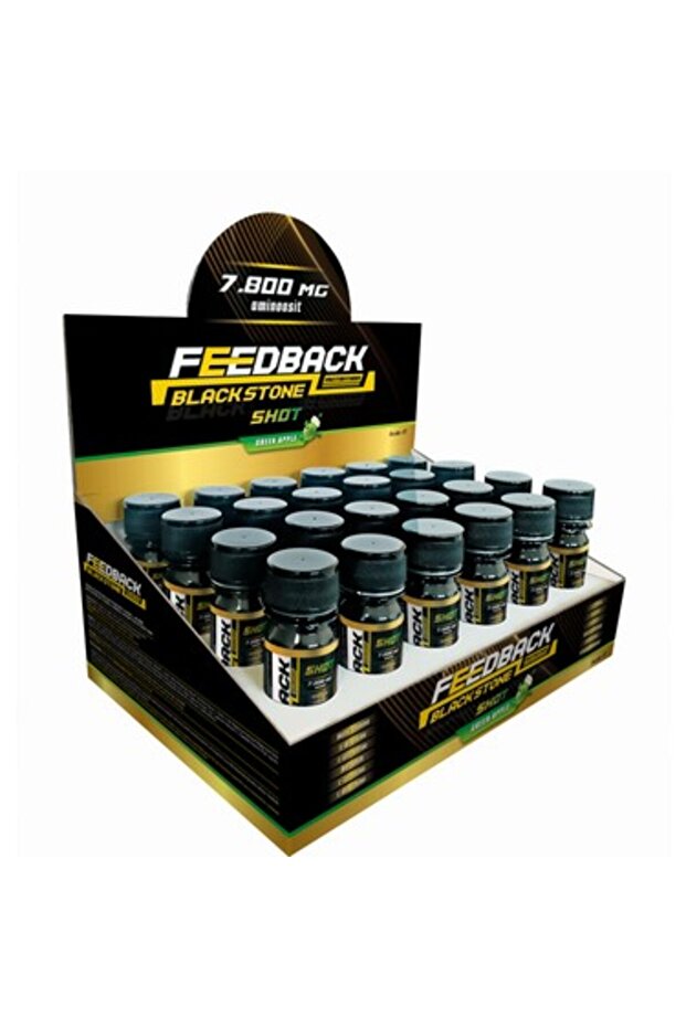Nutrition Black Stone Shot Preworkout 24*60 ml Green Apple Flavored 48 Servings