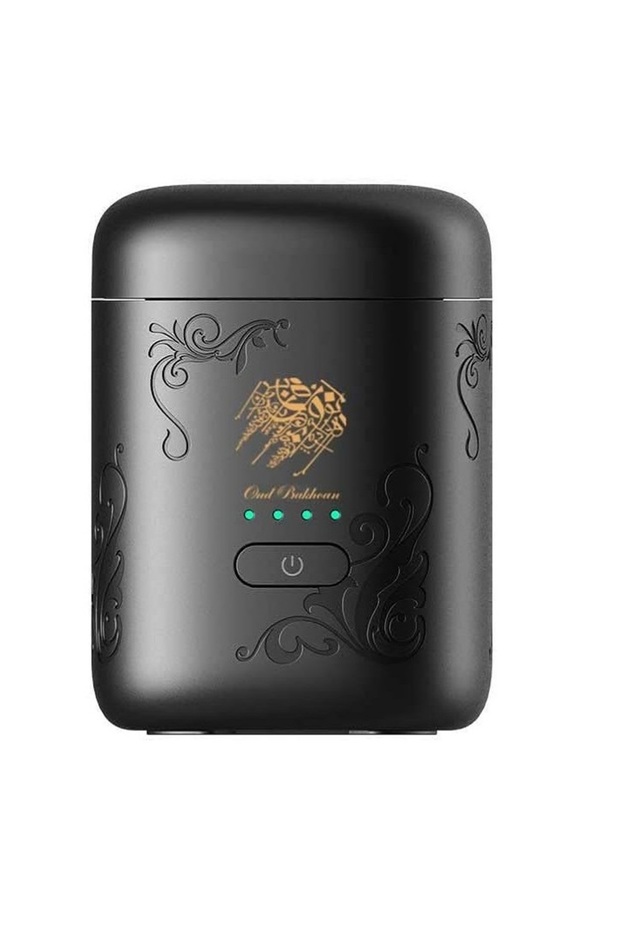 New Mini Portable USB Smart Incense Burner, Rechargeable Arabic Oud Burner, Electronic Bukhoor Diffuser with LED Battery Indicator, Compact Aroma Diffuser for Home, Office, Car