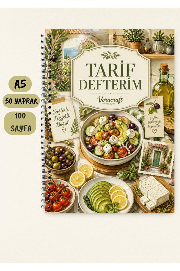 Cooking Recipe Book, 50 Sheets / 100 Pages, A5 / Wire Spiral Trf0062