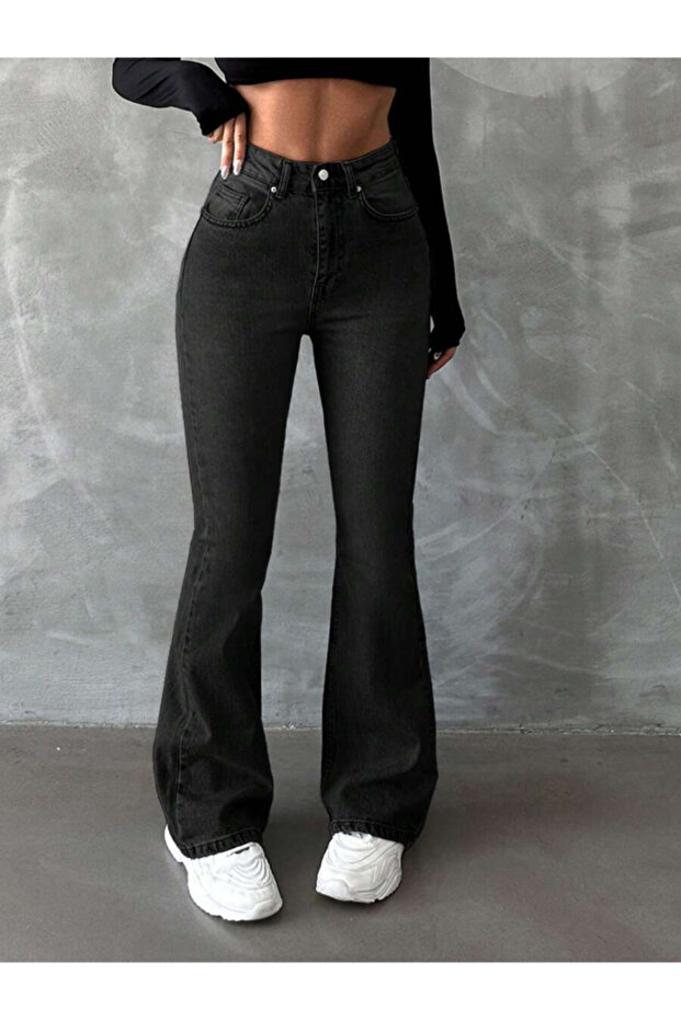 Women's Smoked Spanish Flared Jean Pants