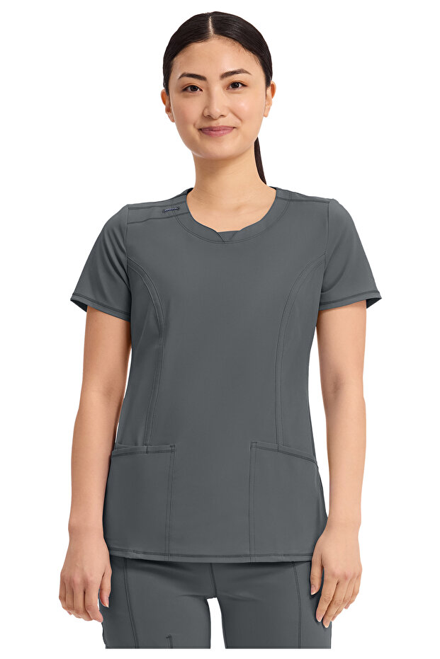 Cke2624A Women's Scrubs Top – Imported, 4-Way Stretch, Moisture-Wicking, and Comfortable Doctor/Nurse Single Top