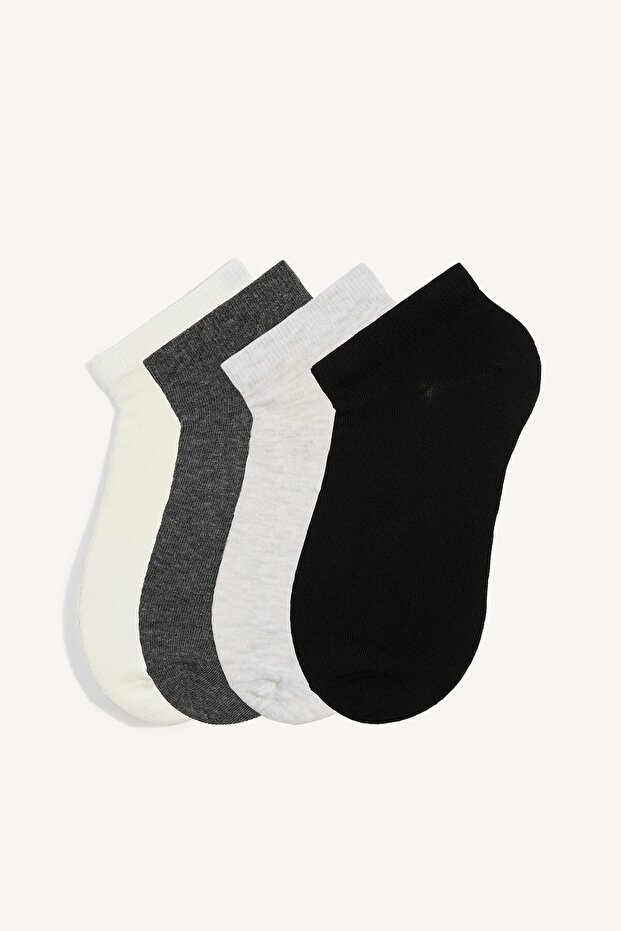 Men's 5-Piece Cotton Textured Booties Socks Set I2942Axns