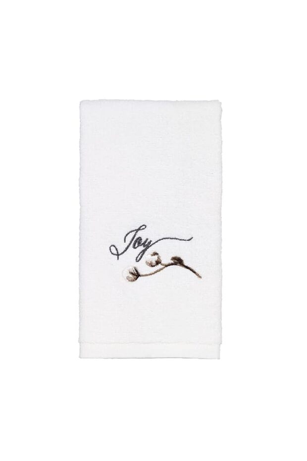 Avanti Linens Modern Farmhouse Towels Fingertip White