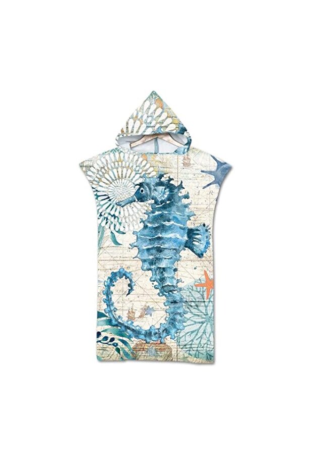 Hooded Beach Towel Robe for Adults, Large