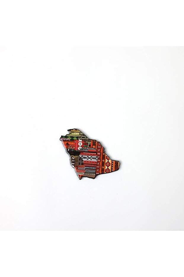 Saudi Arabia Map Engraved Magnet Refrigerator Magnet