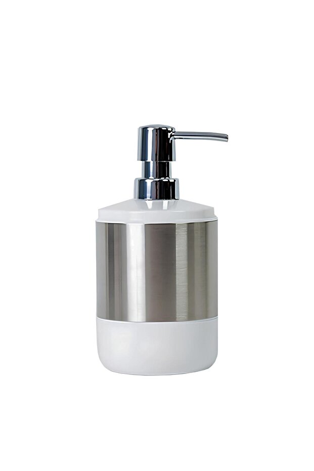 Lima XL Liquid Soap Dispenser with Chrome Decoration-White M-Sa06-01-P