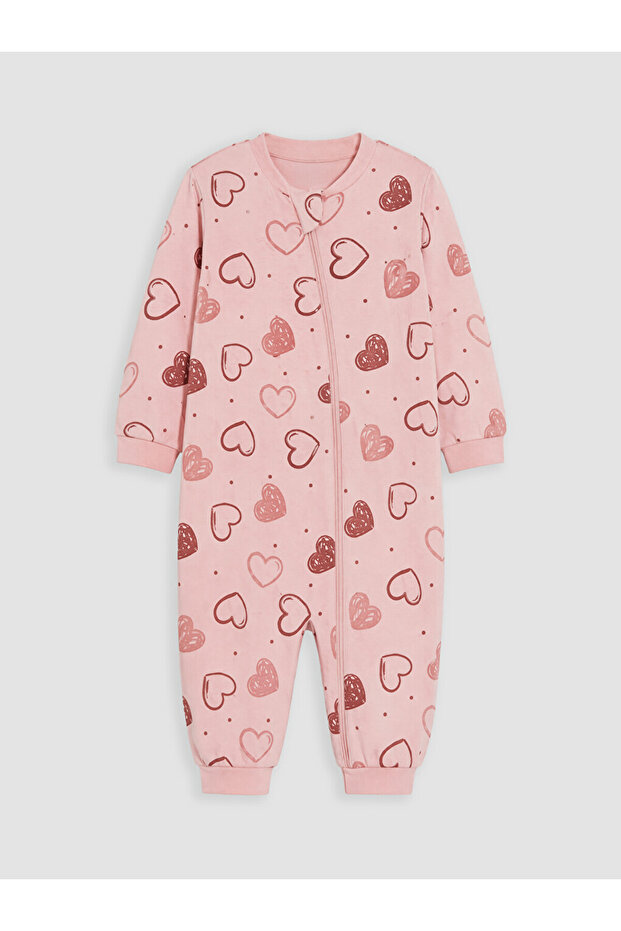 Pink Heart Patterned Baby Girl Sleeping Bag