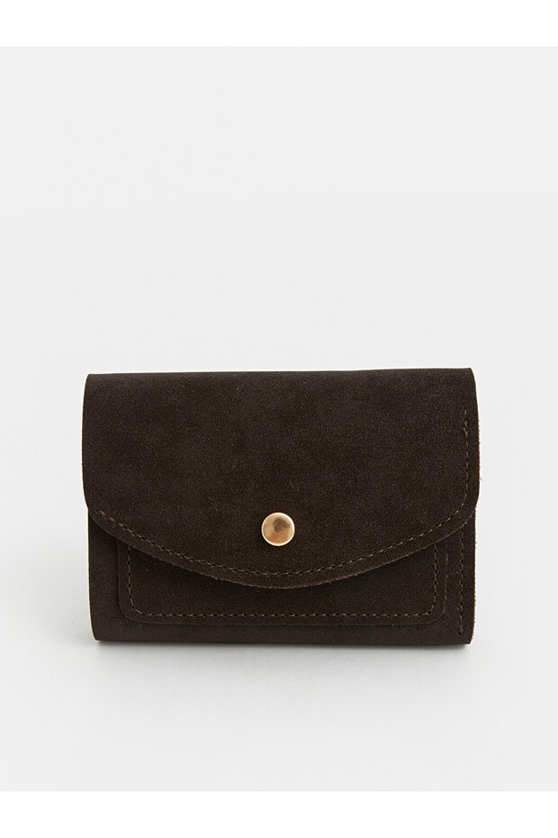 Lcw Brown Suede Look Women's Wallet