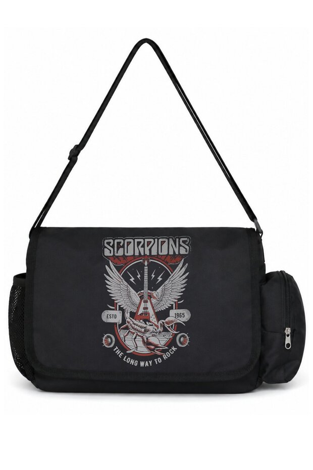 Scorpions Rock Metal Music Band Printed Unisex School, Sports, Office Multi-Purpose Messenger Bag