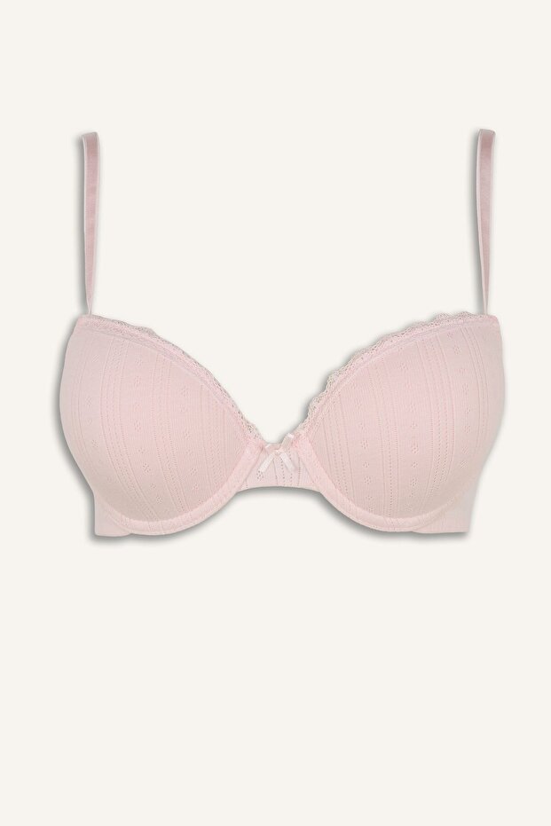 100% Cotton Covered Non-Padded Underwire T-Shirt Bra F6142Ax26Sp