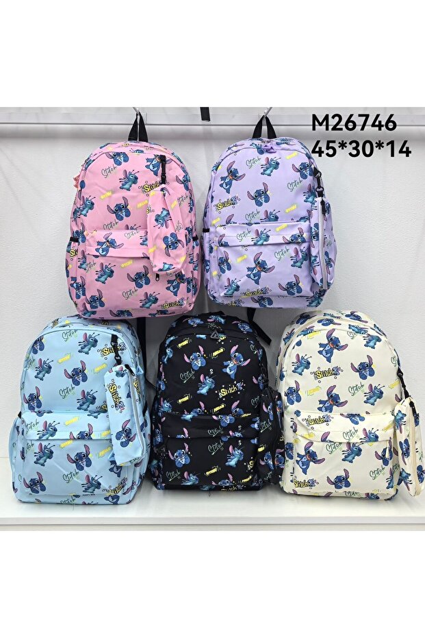 Stitch Character Design School Backpack 45X30X14 cm