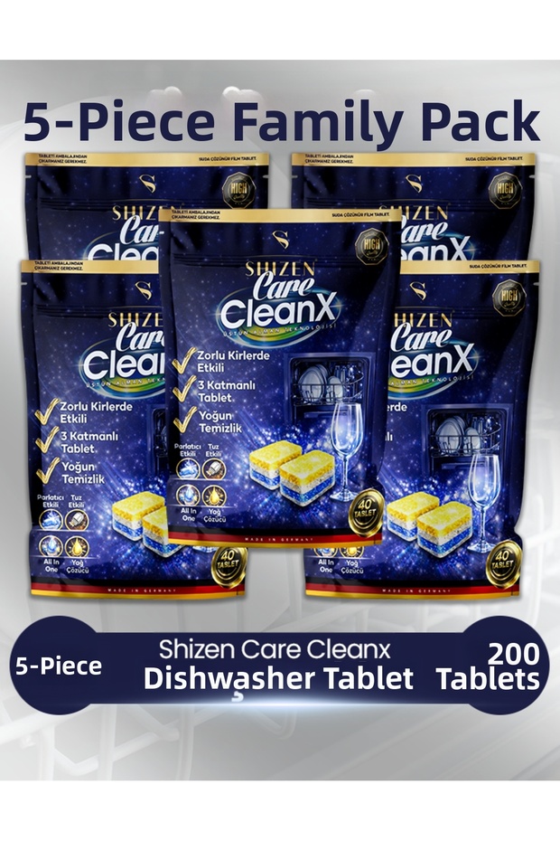 Shizen Care Cleanx Dishwasher Tablet 5-Pack