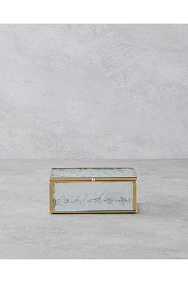 Loya Glass Decorative Box 15X10X6Cm Gold