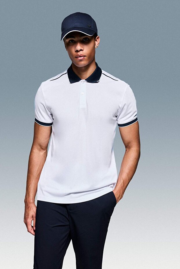 Slim Fit Short Sleeve Polo T-Shirt G1039Ax26Sp