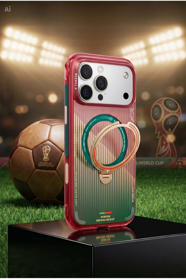 iPhone 17 Pro Case with Magsafe Stand Ostand Q3 Air World Cup Series - Portugal