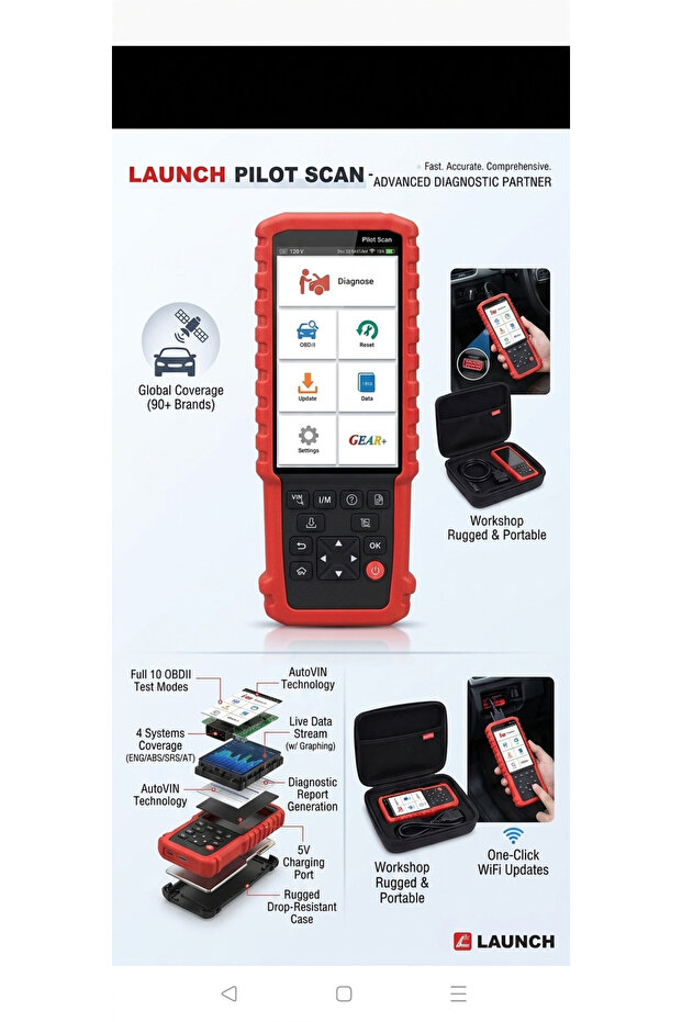 Pilot Scan Android Scanner Auto Scanner Car Diagnostic Tool - 5