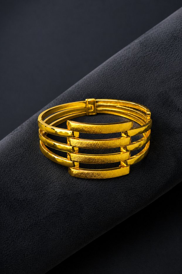 3-Piece Rib Clamp Women's Stylish and Showy Bijouterie Bracelet Jewelry Accessory