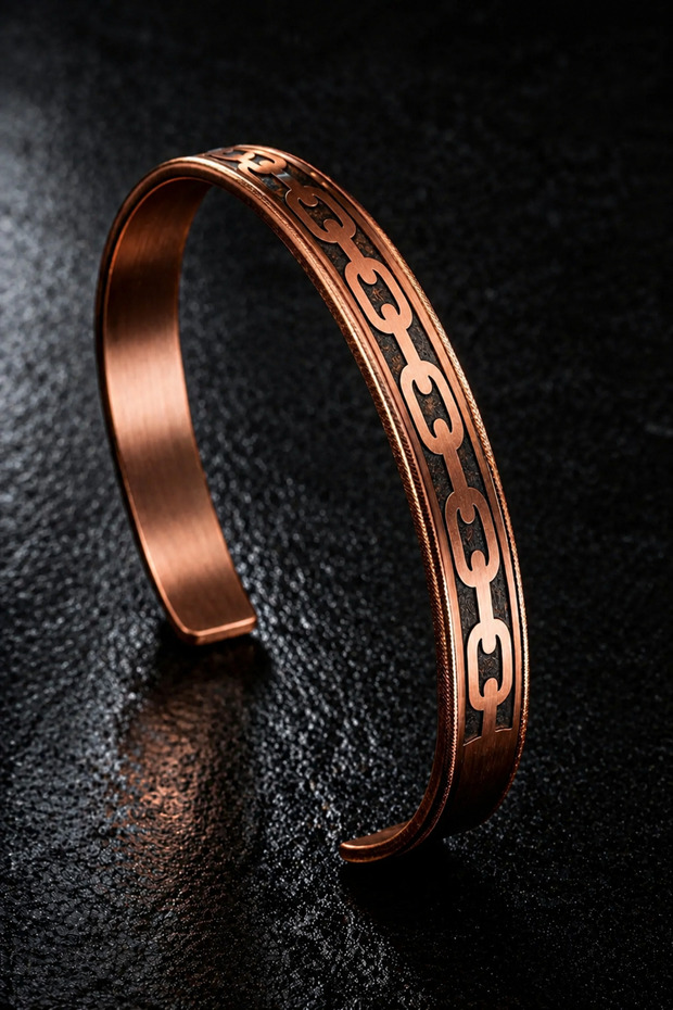 Men's and Women's Copper Bracelet Chain Embroidered Pure Copper Bracelet
