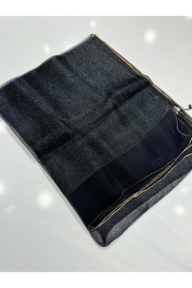 Armanda Stone Silvery Tulle Shal 30% Silk - 11