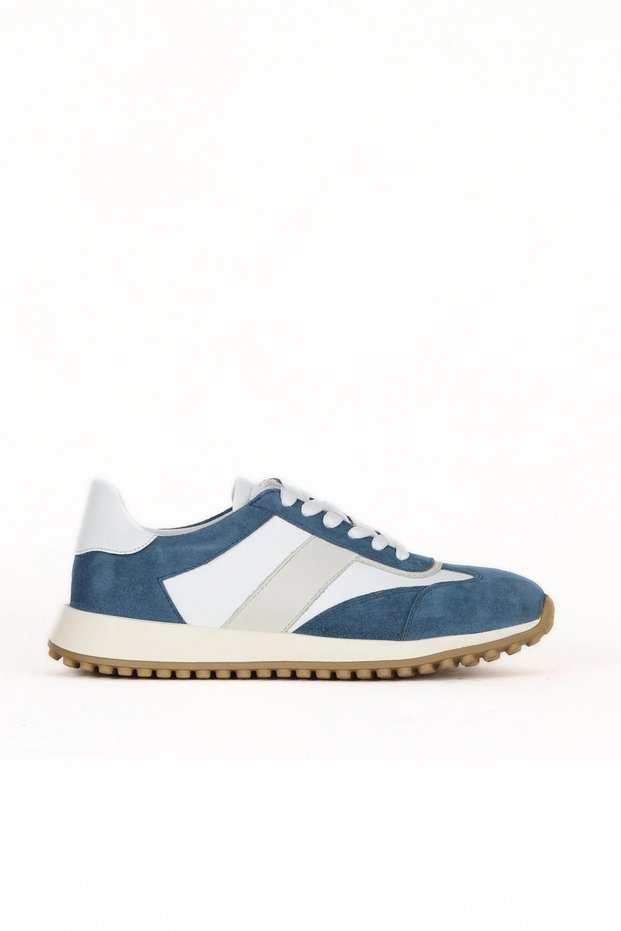 Blue Multi Leather Women's Sports Shoes 16Wa8230