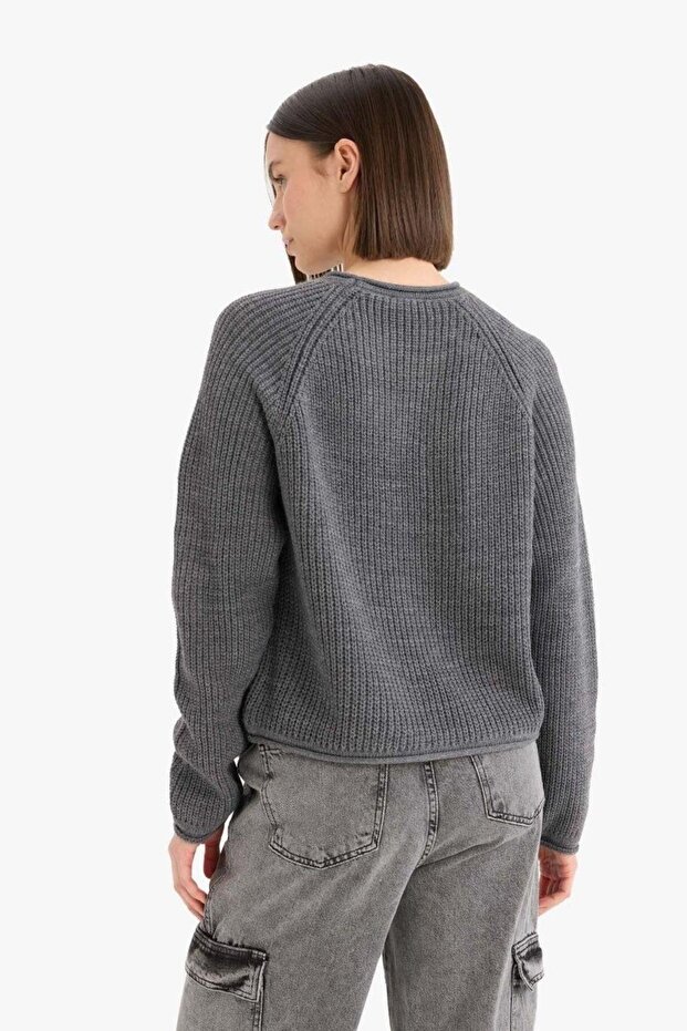 Regular Fit Strickpullover mit Rundhalsausschnitt (25 WN) - 6