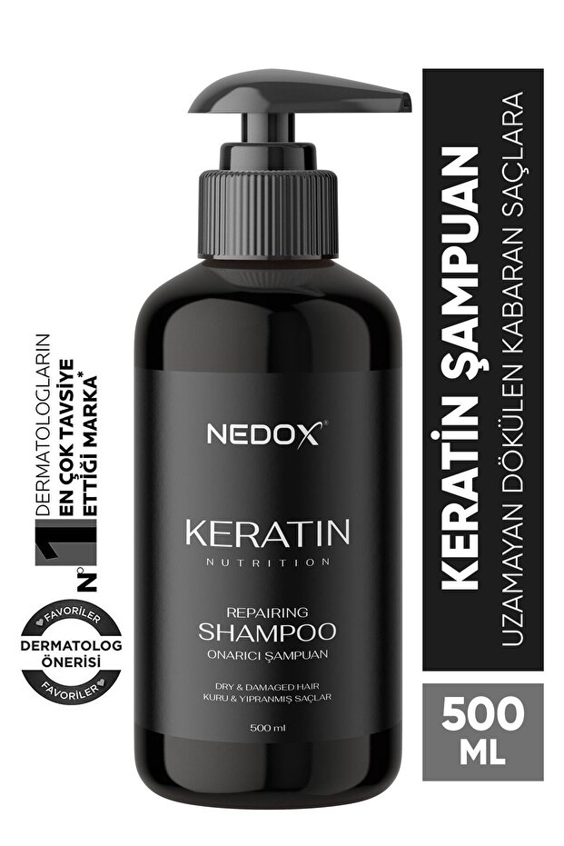 500 ml Keratin Damaged Hair Care Shampoo
