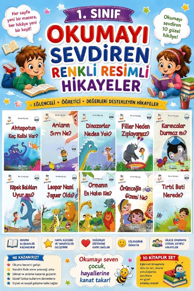 1. Colorful Illustrated Stories That Make Students Love Reading 20- 10 Books
