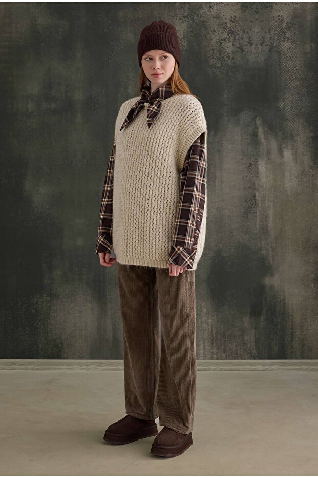 Crew Neck Sweater Bone - 6