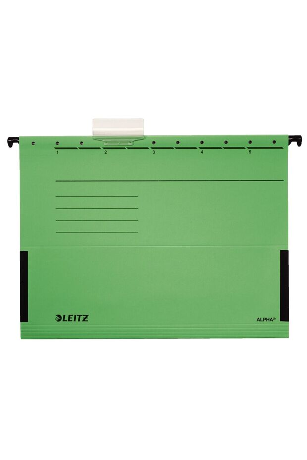Dosar suspendabil cu burduf verde ALPHA - 1