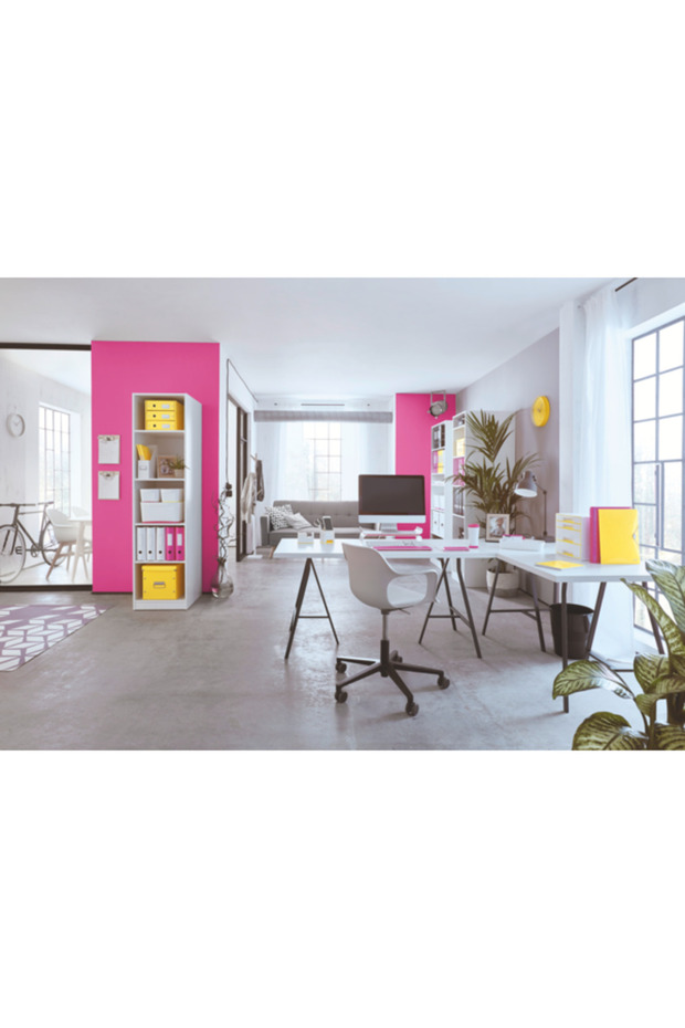 Plastic MAPA cu 6 compartimente, roz metalic, tip proiect WOW - 4