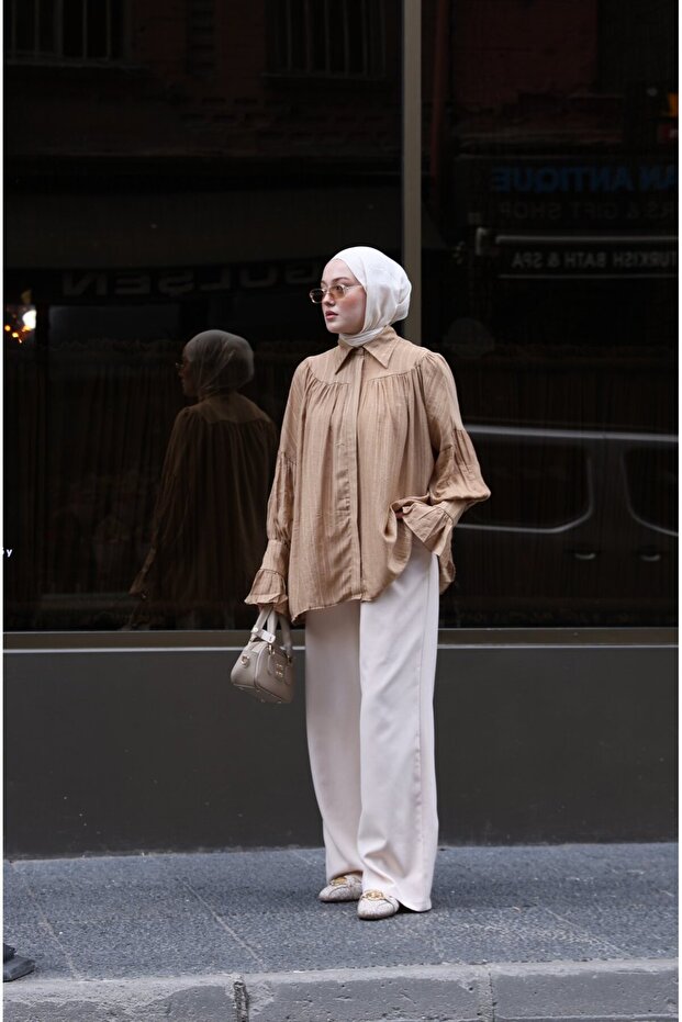 Women's Premium Shirt with Drawstring Detail
