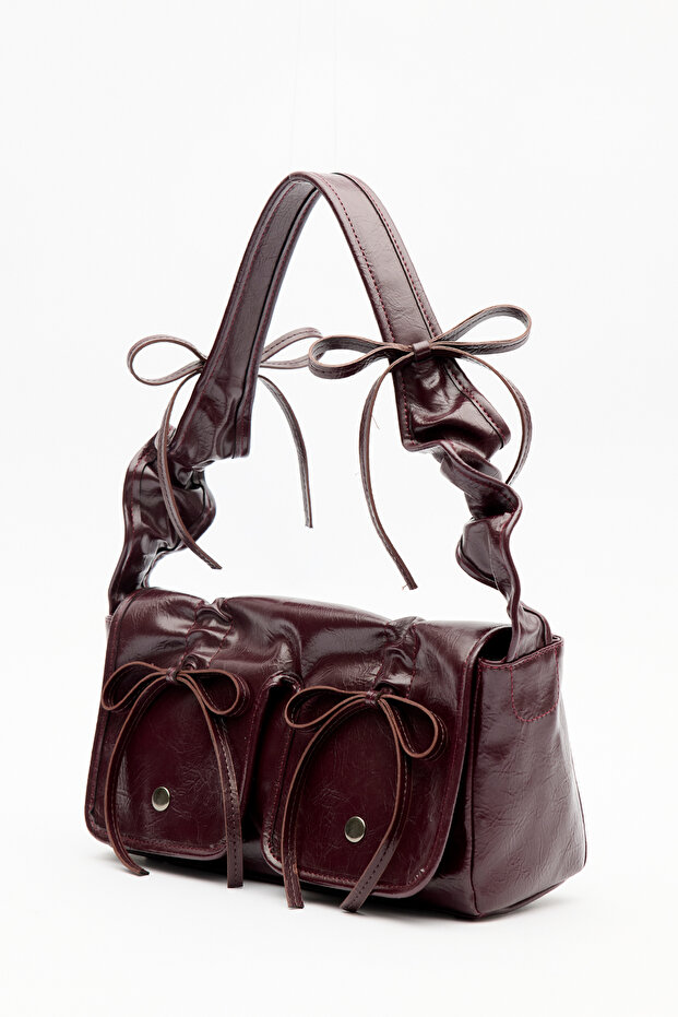 Ruby Pocket Bag Burgundy - 6