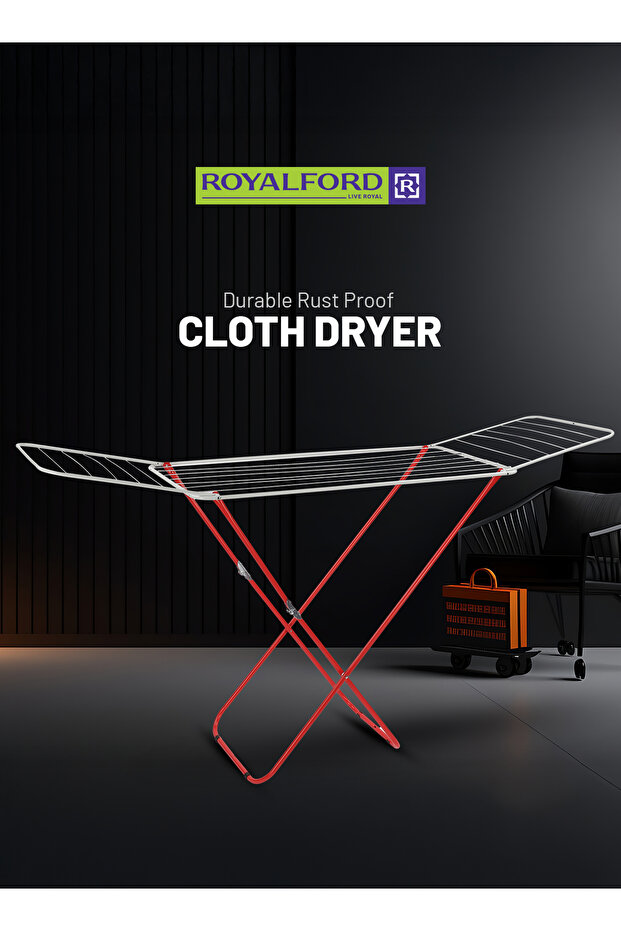 Cloth Dryer, Durable Rust Proof, Iron Wire & Frame, RF10174