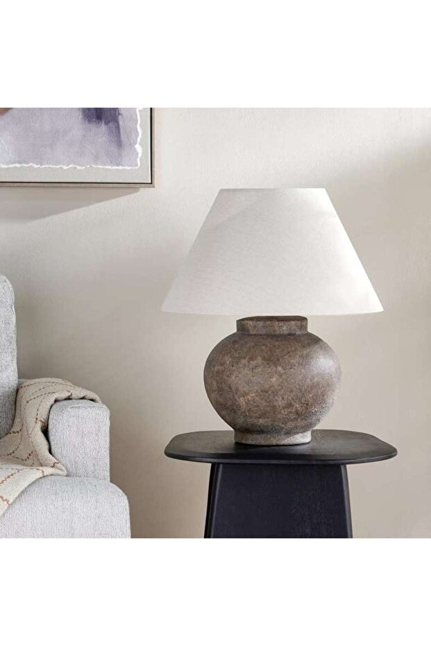 Saika E27 Ceramic Table Lamp 48x58.5cm - Bronze