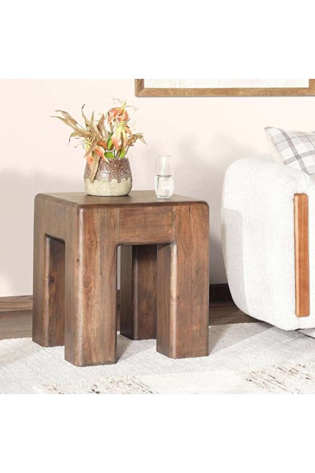 Oregon End Table Wood - Walnut