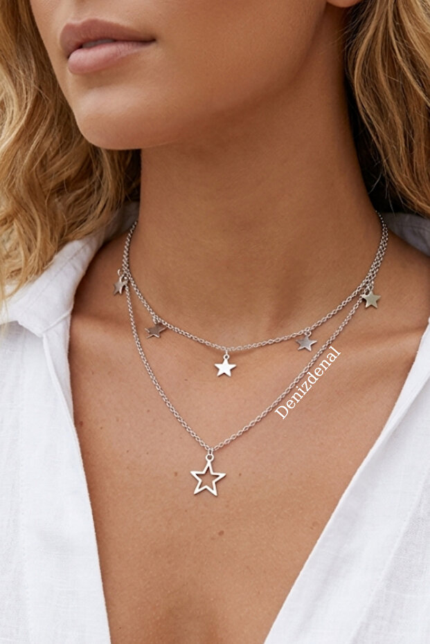 Double Star Necklace
