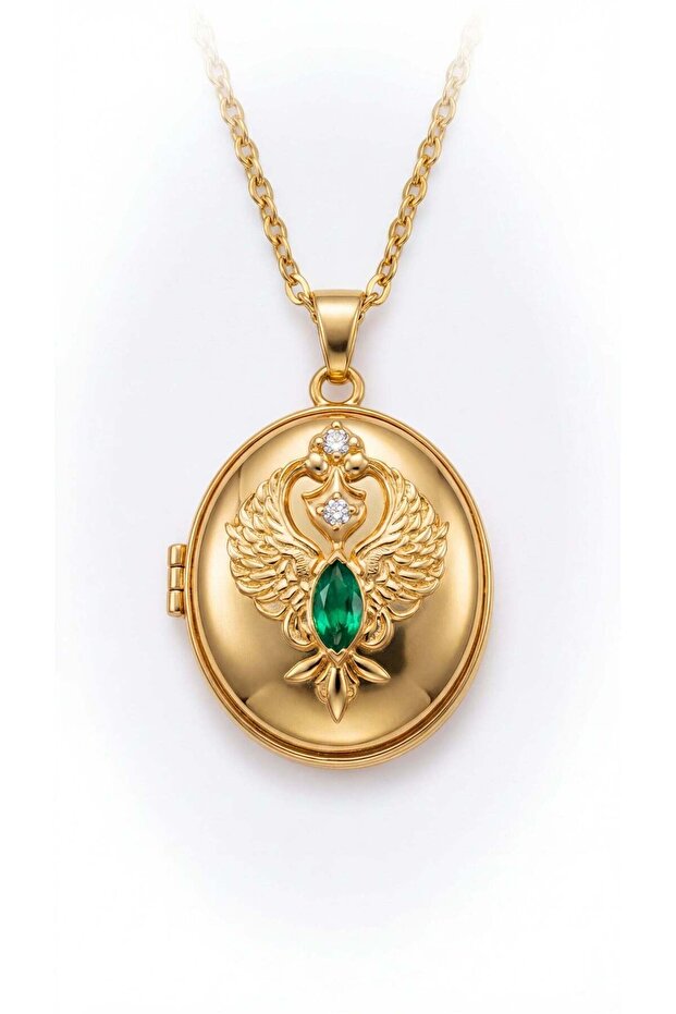 Covered Locket Necklace