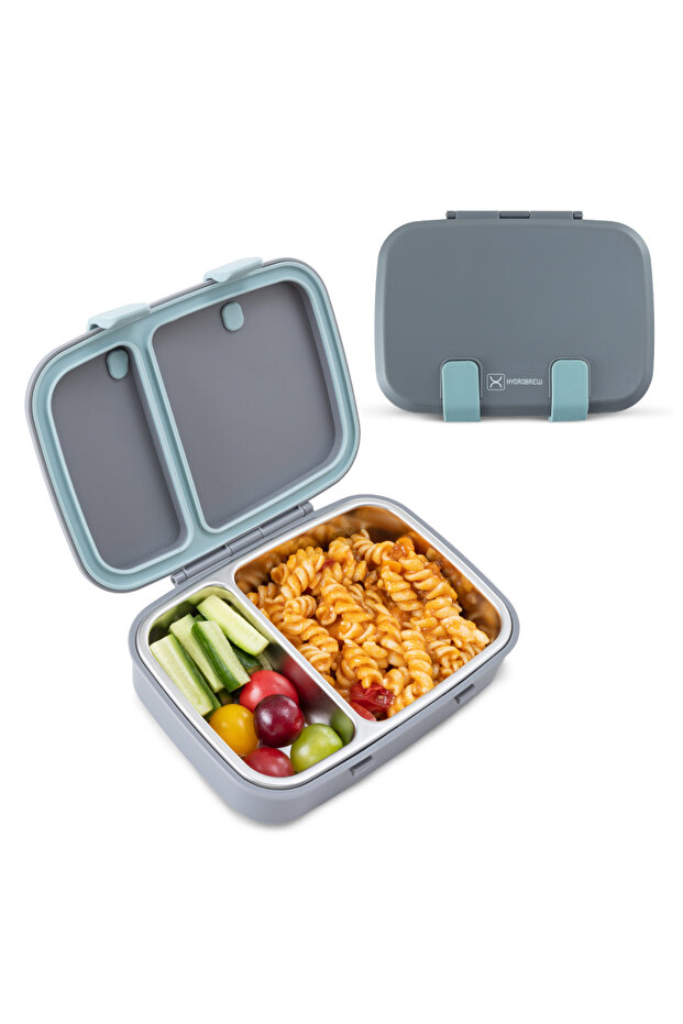 Steel Core Bento Stainless Steel Lunch Box – 839ml, 2 Compartment-Graphite