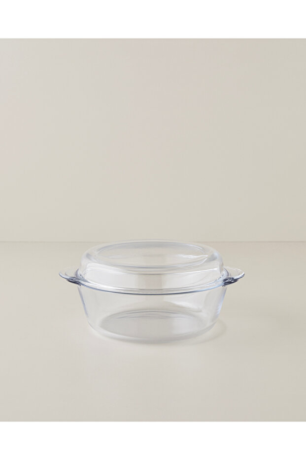 Bake&Serve Glass Oven Dish with Lid 26X22 cm Transparent