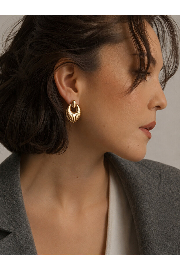 Steel Rose Gold Vintage Model Carolina Earrings - Does Not Tarnish -