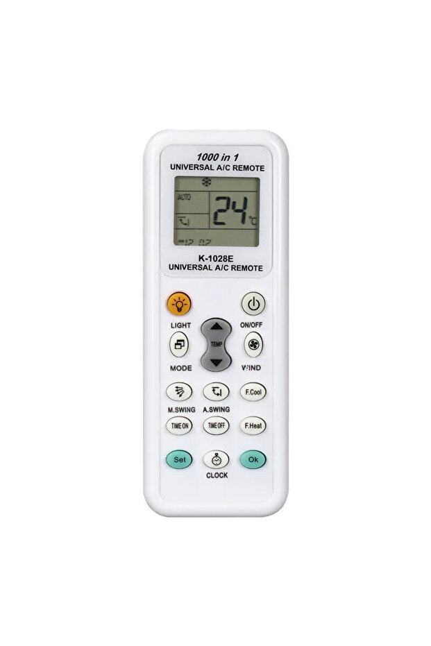 جهاز تحكم عن بعد عالمي لمكيف الهواء MRSVI أبيض K1028E Air Con ALL MAJOR BRANDS LCD DGS