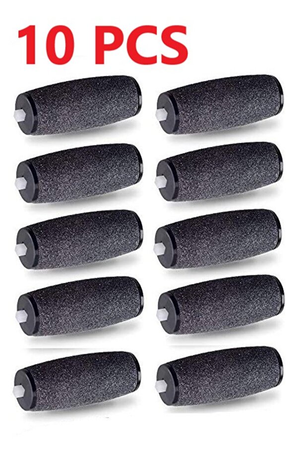 10pcs Foot Care Tool Heads Pedi Hard Skin Remover Refills Replacement Rollers For Scholls File Feet