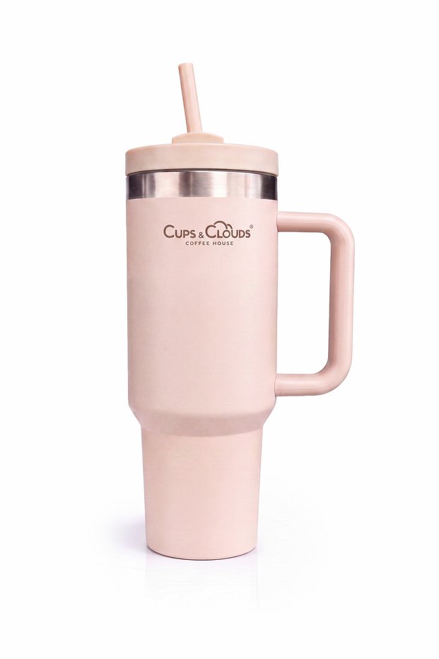 Stadler Steel Thermos Thermo-Mug with Straw 1.2 Liters Keeps Hot for 12 Hours / Keeps Cold for 18 Hours