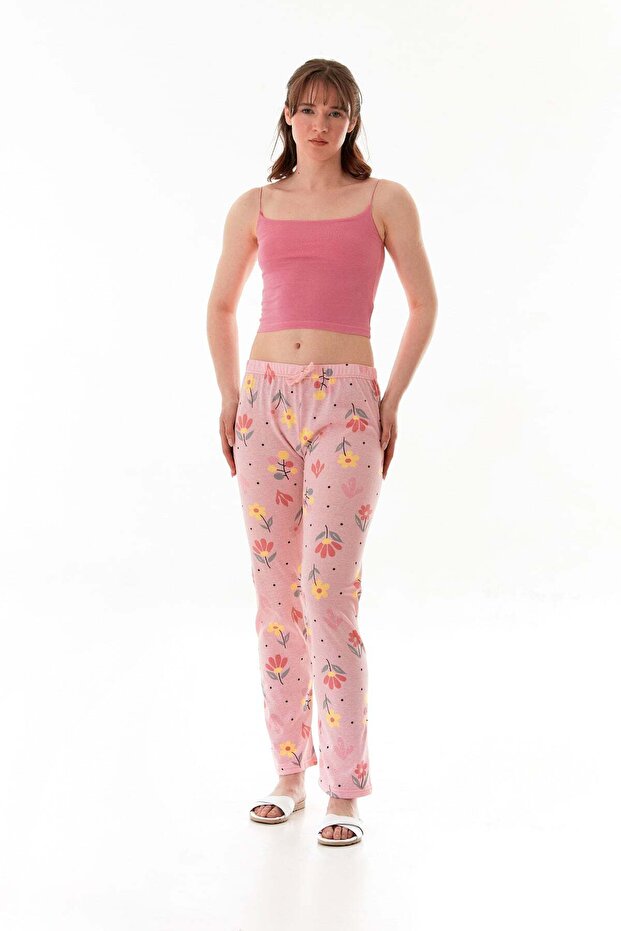 Floral Printed Pajama Bottoms