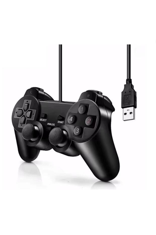 وحدة تحكم ألعاب سلكية USB للكمبيوتر الشخصي متوافقة مع أنظمة ويندوز XP/7/8/10