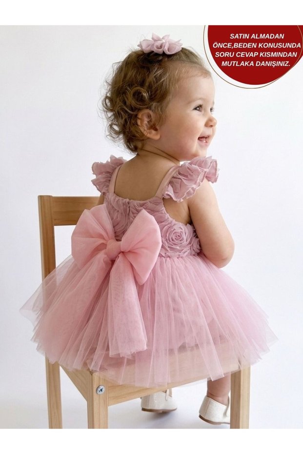 Bella Rose Detailed Holiday Special Day Baby Girl Romper