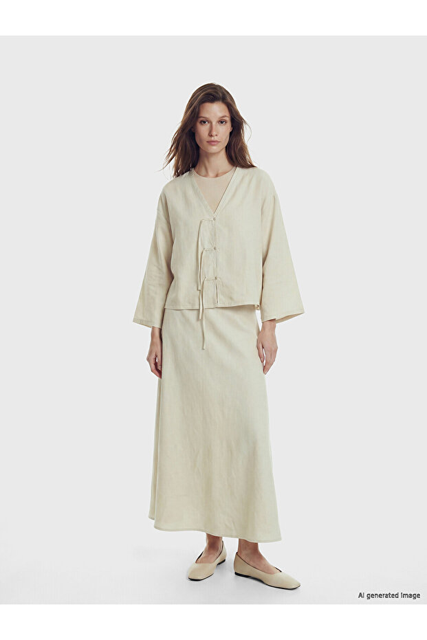 Original Buy Zippered A-Line Skirt