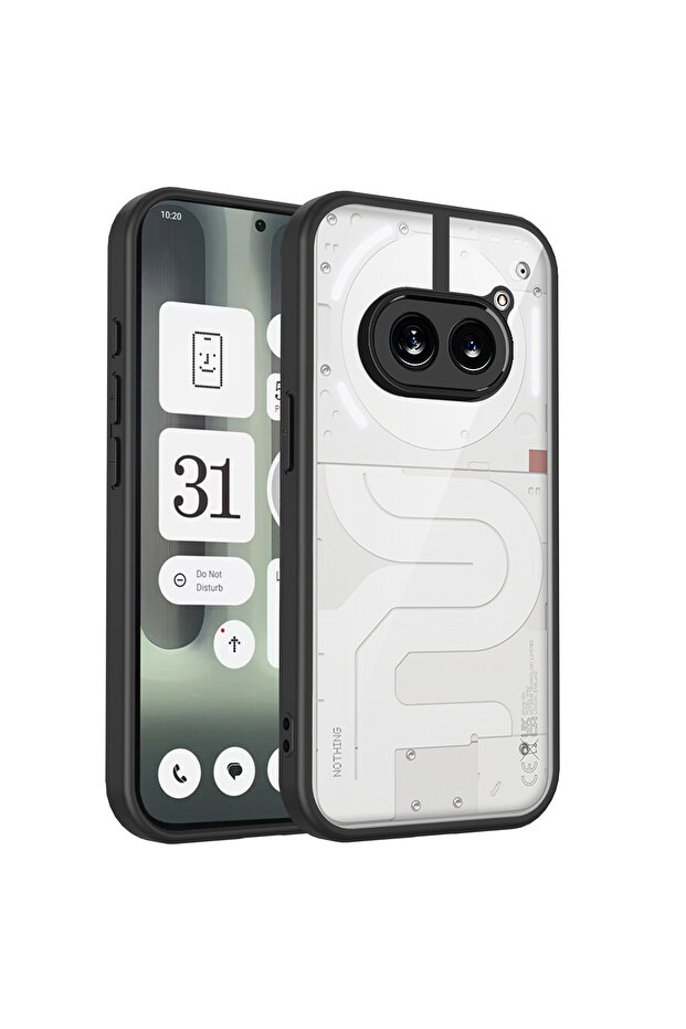 Nothing Phone (2a) Plus Pc + tpu أسود Nothing Phone 2A Plus A142P Case Air Cushion Shockproof Silic