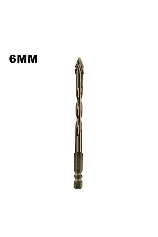 6 MM 7PCS 3-12MM Four-Edged Serrated Eccentric Bit Set for Dry Drilling of Ceramic Tiles, Glass, Mar