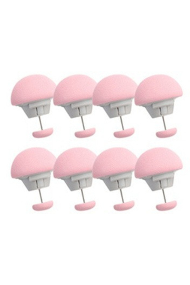 8Pcs-Pink Mushroom Quilt Holder Macaron Non-slip Quilt Blanket Clip One Key To Unlock Blankets Cover